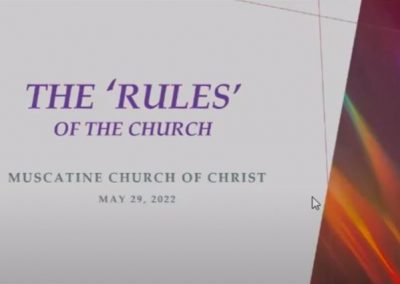 The Rules of the Church