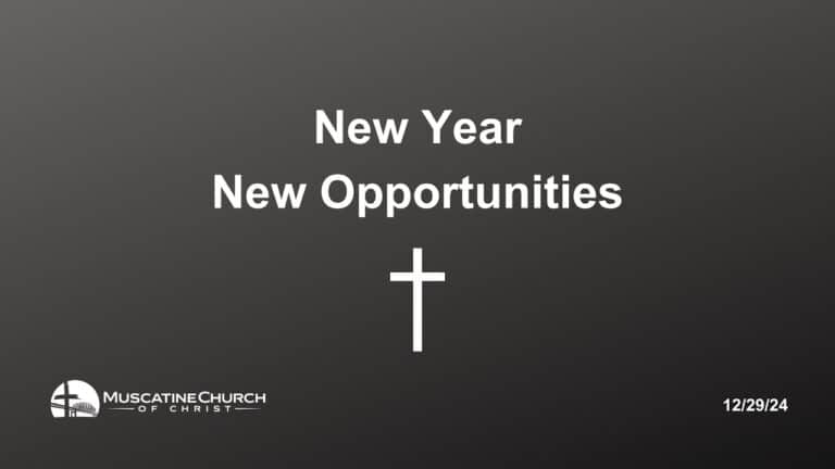 New Year, New Opportunities