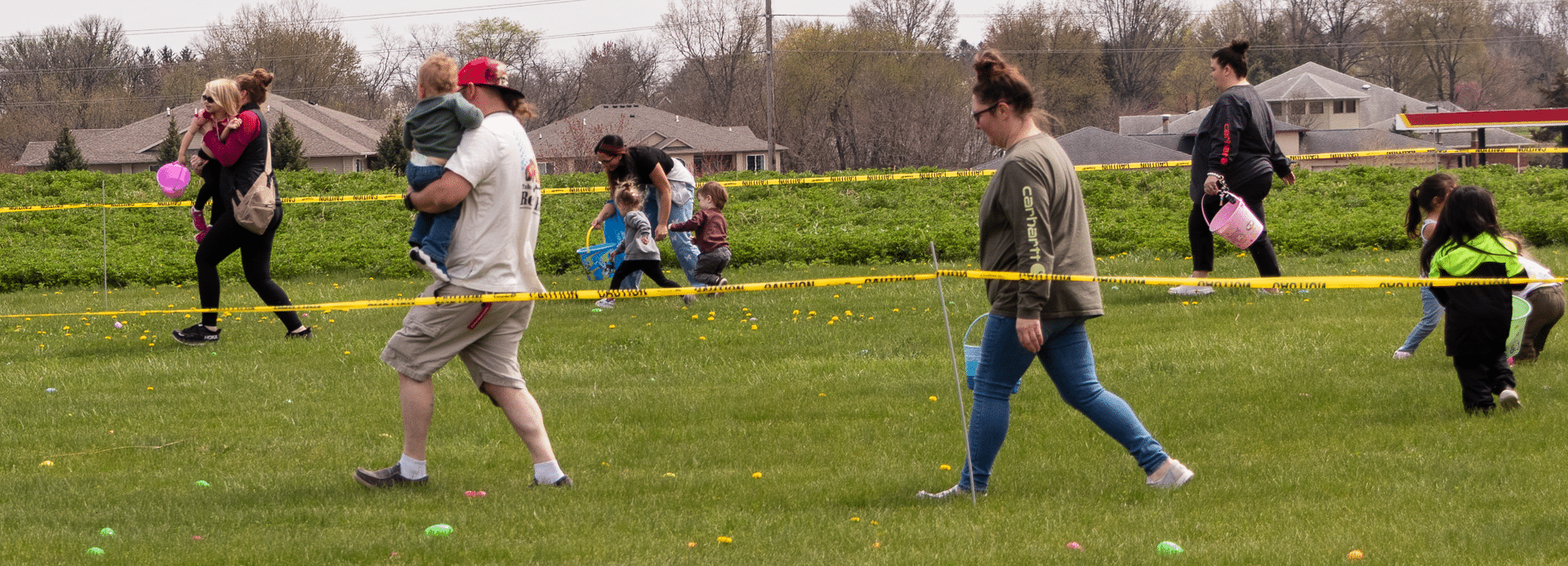 Families and children gather for a joyful outdoor egg hunt, sharing smiles and hope in our welcoming community. - Muscatine Church of Christ
