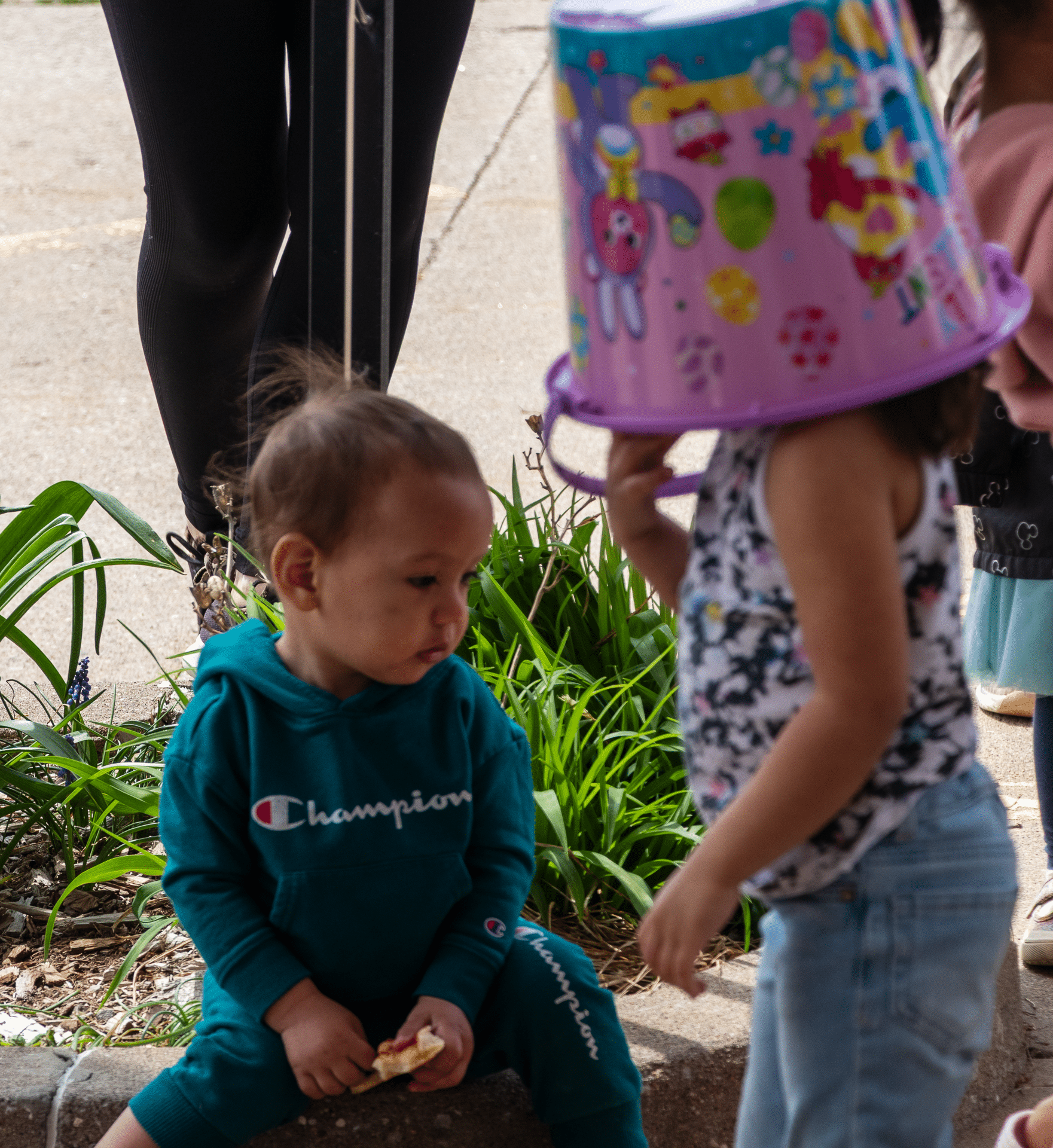 Two children share a joyful moment, reminding us all are welcome in Gods loving, hopeful community. - Muscatine Church of Christ